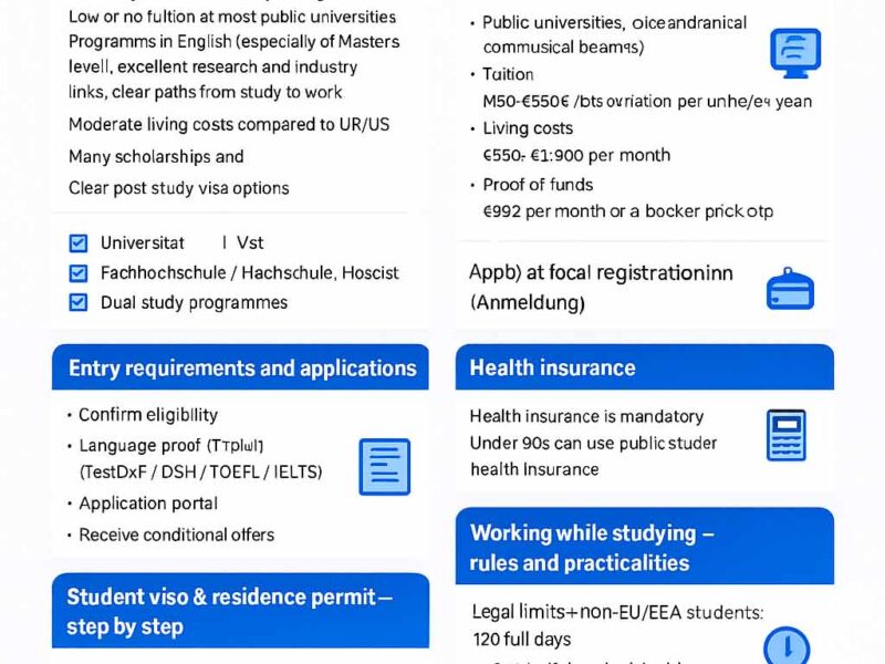 How to Study and Work in Germany for International Students (2025)