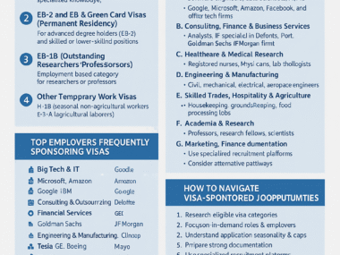 Jobs that sponsor visa for international applicants
