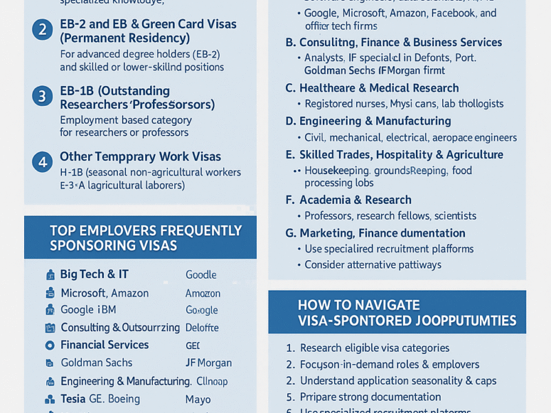 Jobs that sponsor visa for international applicants